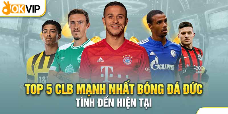 Tổng hợp 5 đội bóng mạnh nhất bóng đá Đức